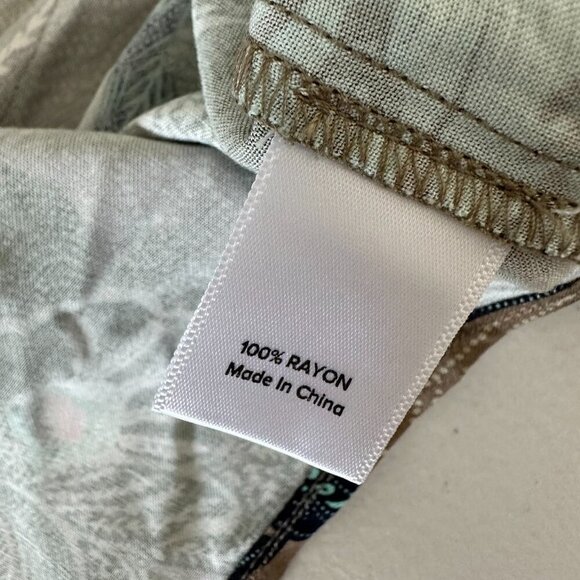 Evereve Maxi Wrap Kimono Size S Mindy Green Floral - Picture 6 of 14